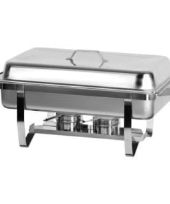 Silver rectangle chafing dish