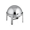 Round silver chafing dish
