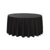 Black Round damask Tablecloth