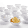 White porcelain dessert bowls