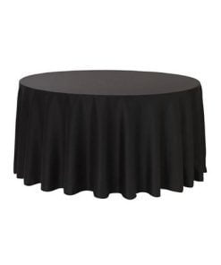 Black Round damask Tablecloth