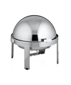 Round silver chafing dish