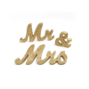 Gold Mr & Mrs sign