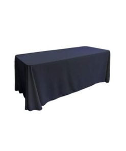 Black rectangle table linen