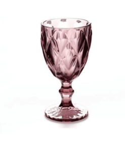 pink crystal wine glass hire Johannesburg