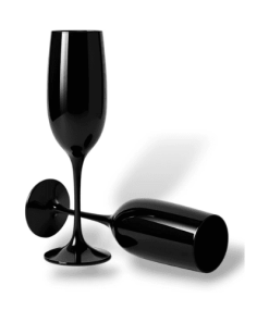 black champagne glass hire Johannesburg
