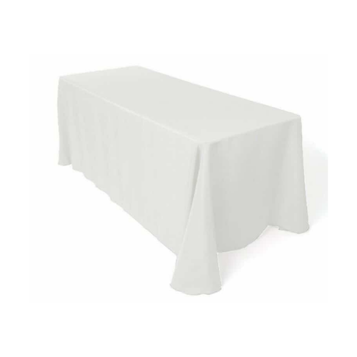 white rectangular tablecloth hire Johannesburg