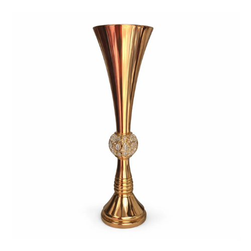 Gold trumpet vase